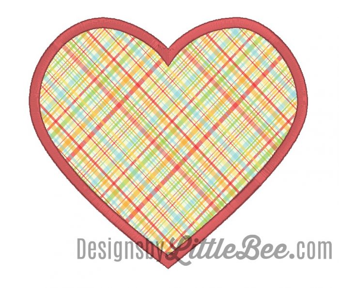 Simple Heart Applique Designs by Little Bee