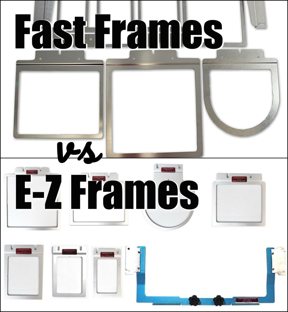 Fast Frames vs. EZ Frames Designs by Little Bee