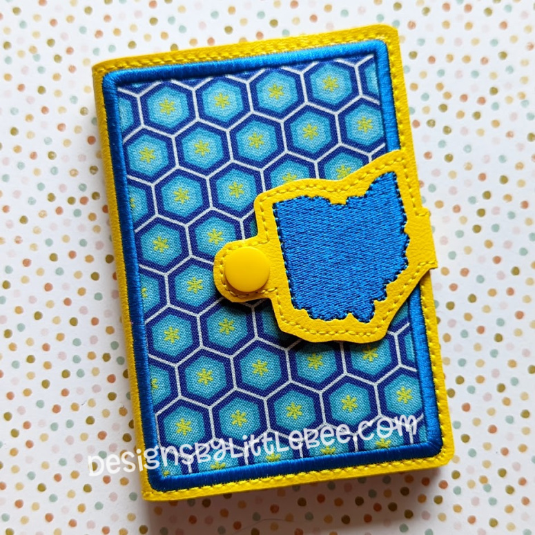 Ohio Mini Composition Book Snap Cover Designs by Little Bee