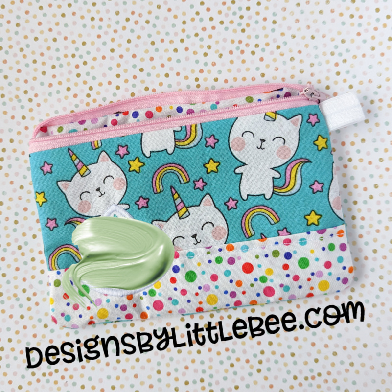 Leaf ith split zipper bag designs by little bee