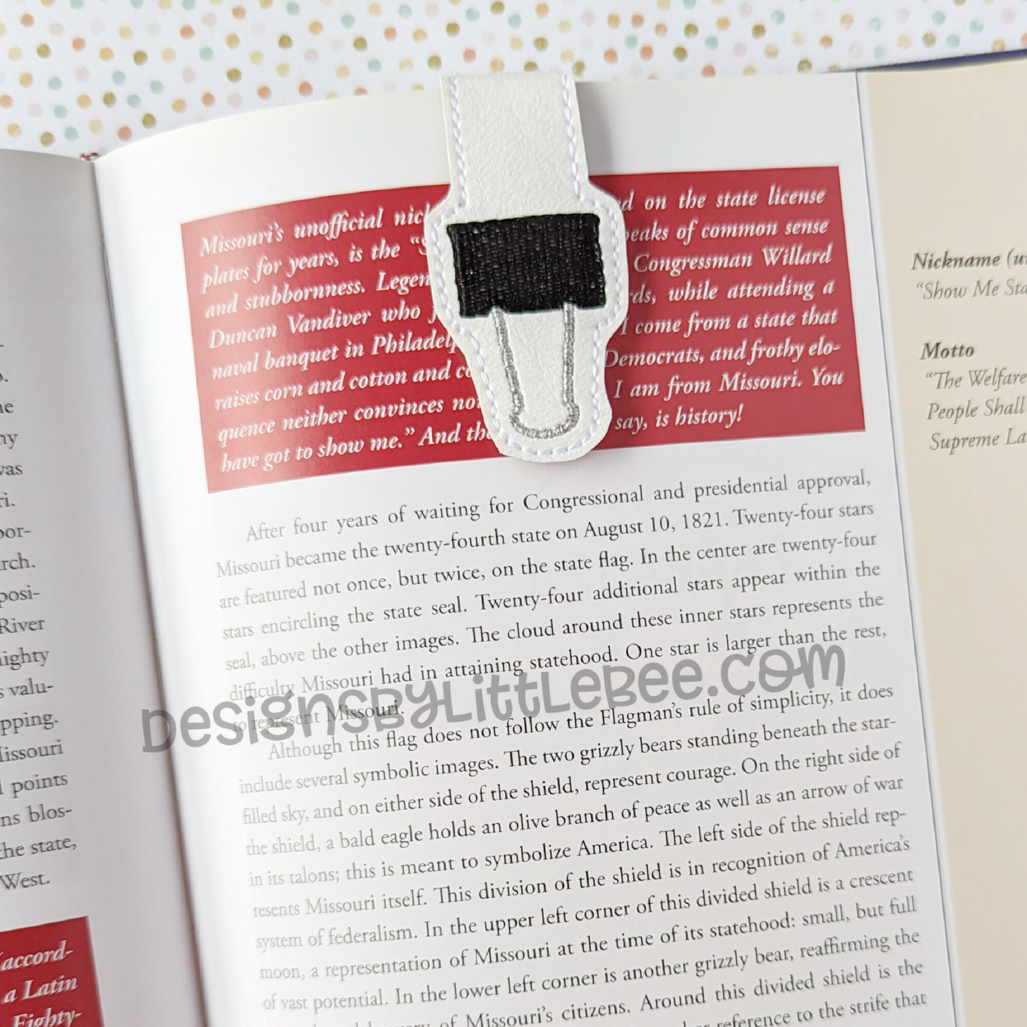 Binder Clip Foldover Bookmark Designs by Little Bee